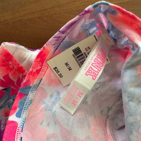 PINK Victoria's Secret Flower Longline Bandeau Bra - Picture 6 of 8